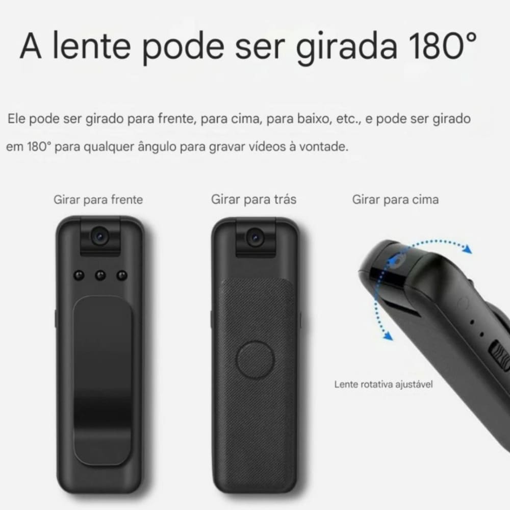 Câmera Oculta com Gravador de Voz 1080p HD - NanoView™