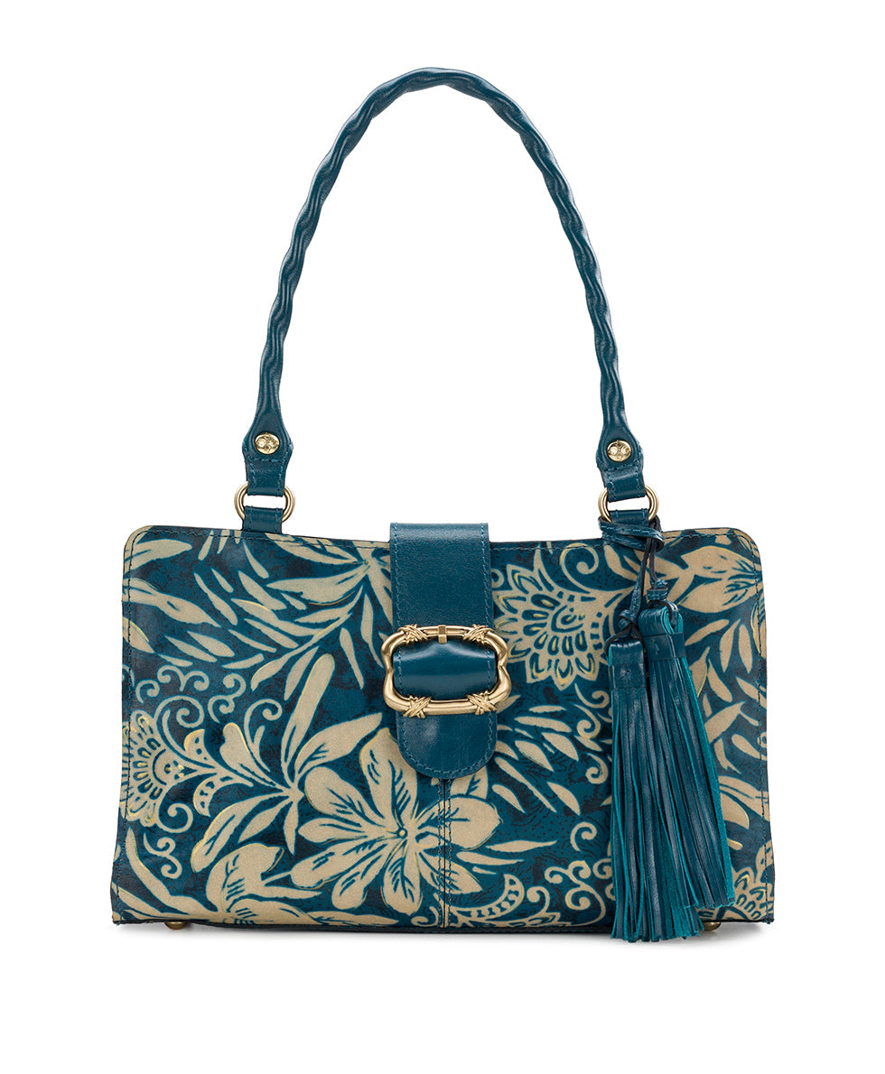 Violina Satchel - Greek Floral Print