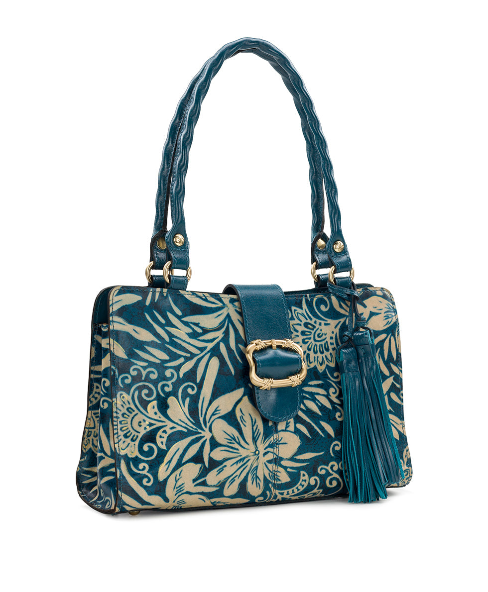 Violina Satchel - Greek Floral Print